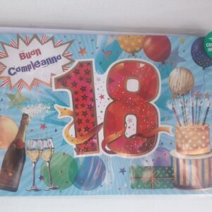 BIGLIETTO HALLMARK COMPLEANNO 18 ANNI RAGAZZO