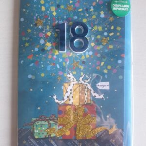 BIGLIETTO HALLMARK COMPLEANNO 18 ANNI RAGAZZO