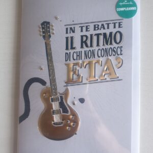 BIGLIETTO HALLMARK COMPLEANNO MUSICA UOMO