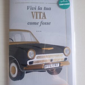 BIGLIETTO HALLMARK COMPLEANNO MACCHINA UOMO