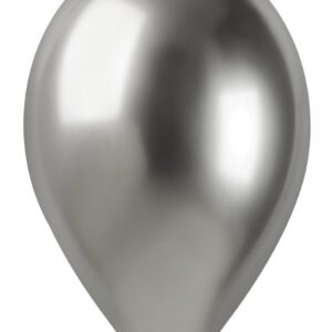 ART. P506 SET 50 PALLONCINI GLOSSY 13" CM. 33 ARGENTO, PER PARTY, FESTA, COMPLEANNO