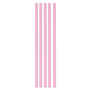 ART. P498 SET 50 CANNUCCE ECOCOLOR IN CARTA DIAMETRO 0,5 ROSA H.CM. 20
