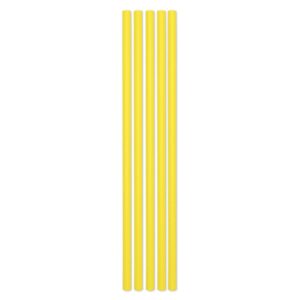 ART. P501 SET 50 CANNUCCE ECOLOR IN CARTA DIAMETRO CM. 0,5 GIALLO H. CM. 20 PER PARTY, FESTA, COMPLEANNO