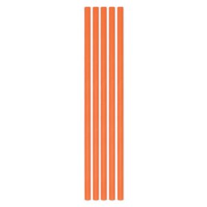 ART. P502 SET 50 CANNUCCE ECOLOR IN CARTA DIAMETRO 0,5 CM ARANCIO H. CM. 20 PER PARTY, FESTA, COMPLEANNO
