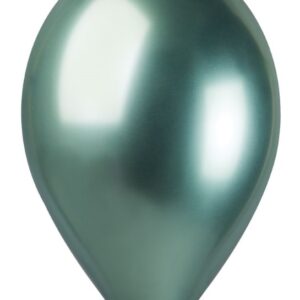 ART. P510 SET 50 PALLONCINI GLOSSY VERDE PER PARTY, FESTA, COMPLEANNO