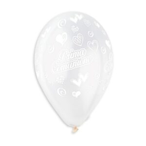 ART. P523 SET 50 PALLONCINI ALL AROUND 12" CM. 30 PRIMA COMUNIONE PER PARTY, FESTA, COMPLEANNO