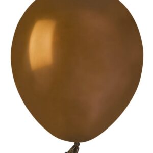 ART. P492 SET 100 PALLONCINI IN LATTICE MARRONE PER PARTY, FESTA, COMPLEANNO