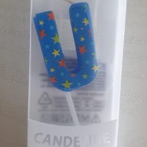 CANDELINE LETTERA U PER COMPLEANNO, FESTE, PARTY ED OCCASIONI SPECIALI