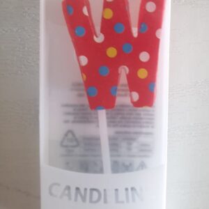 CANDELINE LETTERA W PER COMPLEANNO, FESTE, PARTY ED OCCASIONI SPECIALI