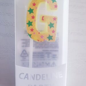 CANDELINE LETTERA G PER COMPLEANNO, FESTE, PARTY ED OCCASIONI SPECIALI