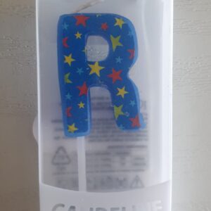 CANDELINE LETTERA R PER COMPLEANNO, FESTE, PARTY ED OCCASIONI SPECIALI