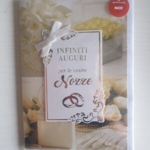 BIGLIETTO HALLMARK MATRIMONIO " INFINITI AUGURI PER LE VOSTRE NOZZE"