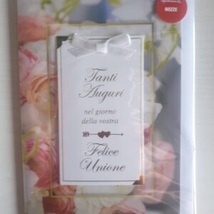 BIGLIETTO HALLMARK MATRIMONIO " TANTI AUGURI NEL GIORNO DELLA VOSTRA FELICE UNIONE"