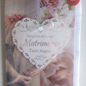 BIGLIETTO HALLMARK MATRIMONIO "NEL GIORNO DEL VOSTRO MATRIMONIO TANTI AUGURI"
