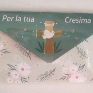BIGLIETTO PORTA SOLDI HALLMARK CRESIMA VERDE