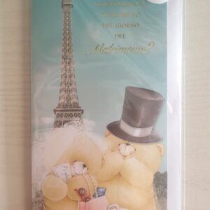 BIGLIETTO PORTA SOLDI HALLMARK MATRIMONIO "SAPETE COSA C'E' DI PIU' BELLO IL GIORNO DEL MATRIMONIO?"
