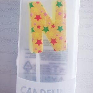 CANDELINE LETTERA N PER COMPLEANNO, FESTE, PARTY ED OCCASIONI SPECIALI