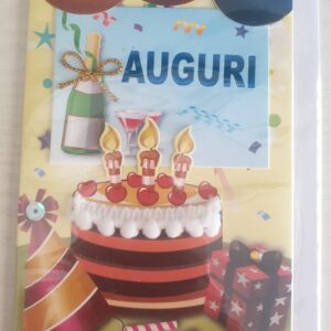 BIGLIETTO PORTA SOLDI HALLMARK AUGURI CON TORTA