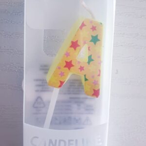 CANDELINE LETTERA A PER COMPLEANNO, FESTE, PARTY ED OCCASIONI SPECIALI