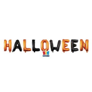 ART. P602 PALLONCINO MYLAR KIT SCRITTA CM. 300 X 40 HALLOWEEN PER PARTY