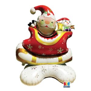 ART. P607 PALLONCINI MYLAR STAND UP 3D MAXI CM. 95 X 112 X 56 CRISTHMAS PER PARTY