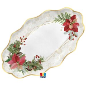 ART. P613 SET 2 RAVIERE CM. 36 X 20 ELEGANT CHRISTMAS PER FESTE NATALIZIE
