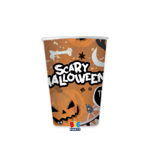 ART. P622 SET 8 BICCHIERI CC. 200 SCARY HALLOWEEN PER FESTA, PARTY HALLOWEEN