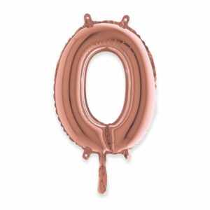 ART. P701 PALLONCINO MYLAR 14"  36 CM ROSA ANTICO PER PARTY, FESTA, COMPLEANNO