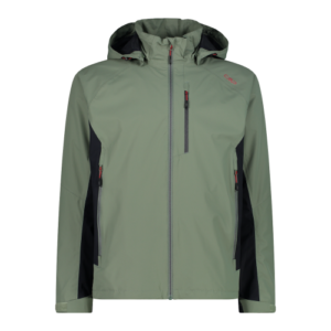 ART. 34Z5147 CMP  GIACCA IMPERMEABILE DA UOMO IN RIPSTOP COLORE SALVIA IDEALE PER TREKKING E TEMPO LIBERO