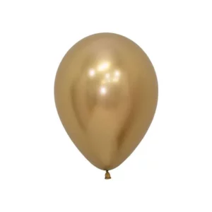 ART. P830 PALLONCINO ORO REFLEX PEZZI 50 PER FESTA, PARTY, COMPLEANNO