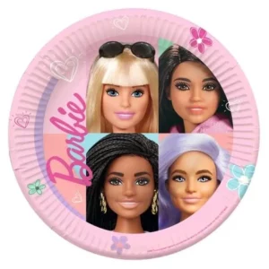 ART. P813 PIATTI BARBIE PER FESTE, PARTY, COMPLEANNO