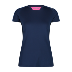 ART. 32C6236 CMP WOMAN T- SHIRT COLORE BLUE - FUXIA PER SPORT, PADEL, TREKKING E TEMPO LIBERO