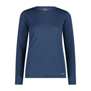 ART. 34N5896 CMP T- SHIRT DONNA MANICA LUNGA COLORE BLUE PER SPORT, PADEL, TREKKING E TEMPO LIBERO.