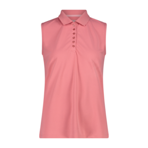 ART. 3T59776 CMP WOMAN POLO SLEEVELESS COLORE ORCHIDEA PER SPORT, PADEL, TREKKING E TEMPO LIBERO