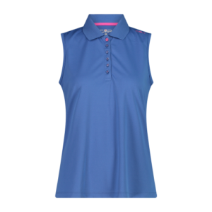 ART. 3T59776 CMP WOMAN POLO SLEEVELESS COLORE PROVENZA PER SPORT, PADEL, TREKKING E TEMPO LIBERO