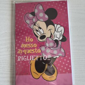 ART. P129448 VIRCA BIGLIETTO  CON SCRITTA ESTERNA: " HO MESSO IN QUESTO BIGLIETTO .... "