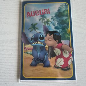 ART. P129445 VIRCA BIGLIETTO COMPLEANNO STITCH PER FESTA COMPLEANNO