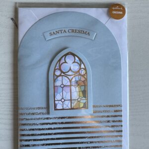 ART. P129179 VIRCA BIGLIETTO CRESIMA CON SCRITTA ESTERNA: "SANTA CRESIMA"