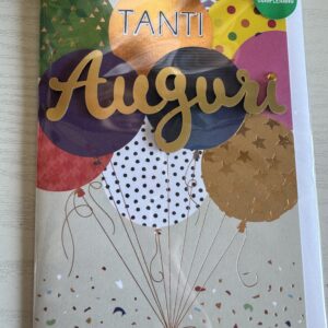 ART. P128945 VIRCA BIGLIETTO CON SCRITTA ESTERNA "TANTI AUGURI"