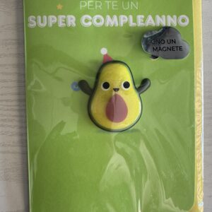 ART. P12270 VIRCA BIGLIETTO CON MAGNETE PER COMPLEANNO CON SCRITTA ESTERNA: " PER TE UN SUPER COMPLEANNO"